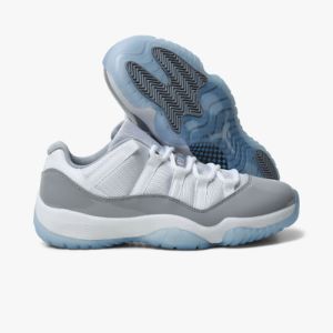Jordan 11 Retro Low White / University Blue - Cement Grey sold by Livestock
