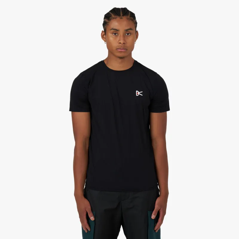 District Vision Ultralight Aloe Short Sleeve T-shirt / Black sold by Livestock