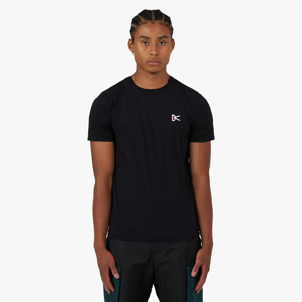 District Vision Ultralight Aloe Short Sleeve T-shirt / Black sold by Livestock
