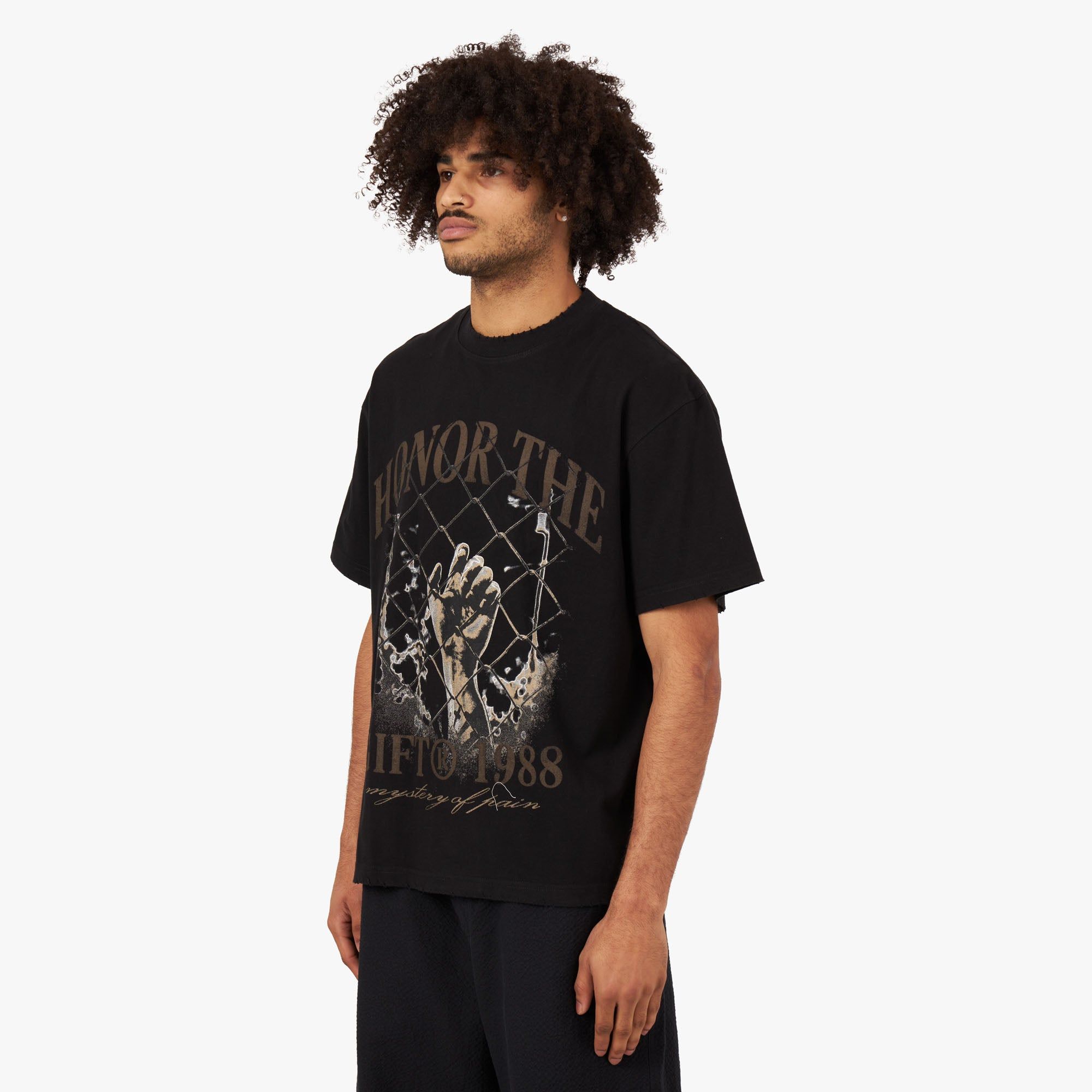 Honor The Gift Mystery of Pain T-shirt / Black sold by Livestock product image thumbnail 2