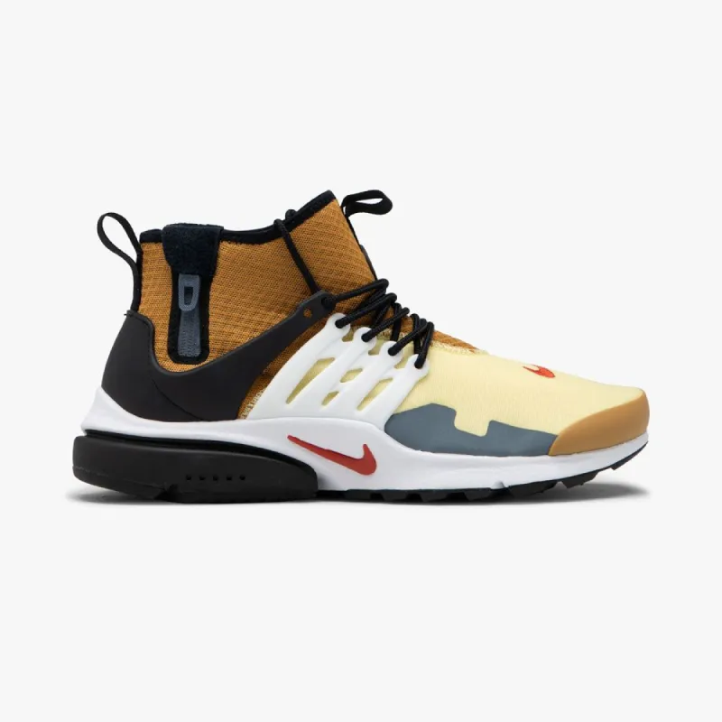 Nike Air Presto Mid Utility Bicycle Yellow / Cinnabar - Wheat sold by Livestock