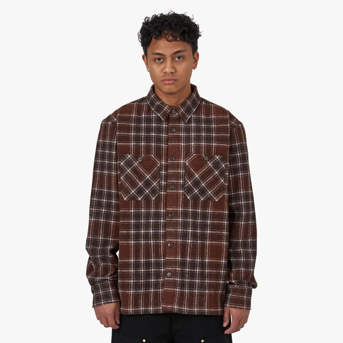 シャツ Carhartt Wip L/S Jared Shirt Jared/Check Carhartt WIP Long Sleeve Jared Shirt / Jared Check Ale | Parallel