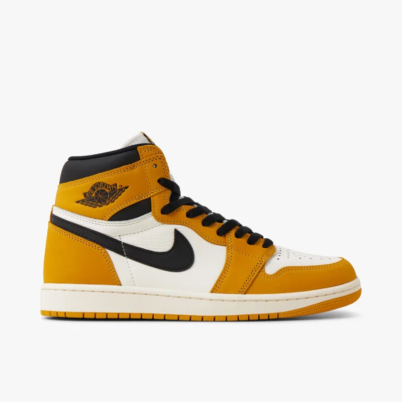 Jordan 1 Retro High OG Yellow Ochre / Black - Sail sold by Livestock
