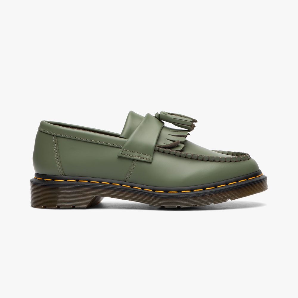 Dr. Martens Adrian Tassel Loafer / Khaki Green Smooth sold by Livestock