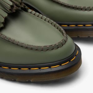 Dr. Martens Adrian Tassel Loafer / Khaki Green Smooth sold by Livestock