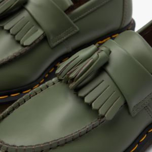 Dr. Martens Adrian Tassel Loafer / Khaki Green Smooth sold by Livestock
