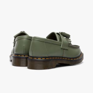Dr. Martens Adrian Tassel Loafer / Khaki Green Smooth sold by Livestock