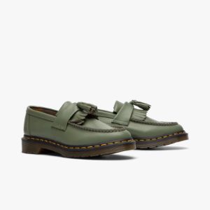 Dr. Martens Adrian Tassel Loafer / Khaki Green Smooth sold by Livestock