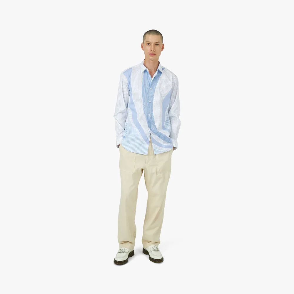 COMME des GARÇONS SHIRT Poplin Stripe Shirt Blue / Multi sold by Livestock product image thumbnail 5