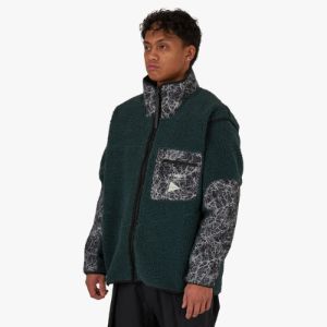 adidas Terrex x and wander Fleece Jacket / Shadow Green sold by Livestock