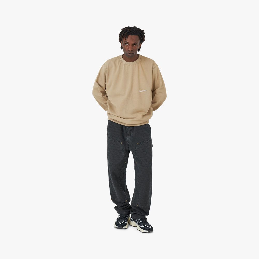 Museum of Peace & Quiet Micro Wordmark Crewneck / Sand sold by Livestock product image thumbnail 7