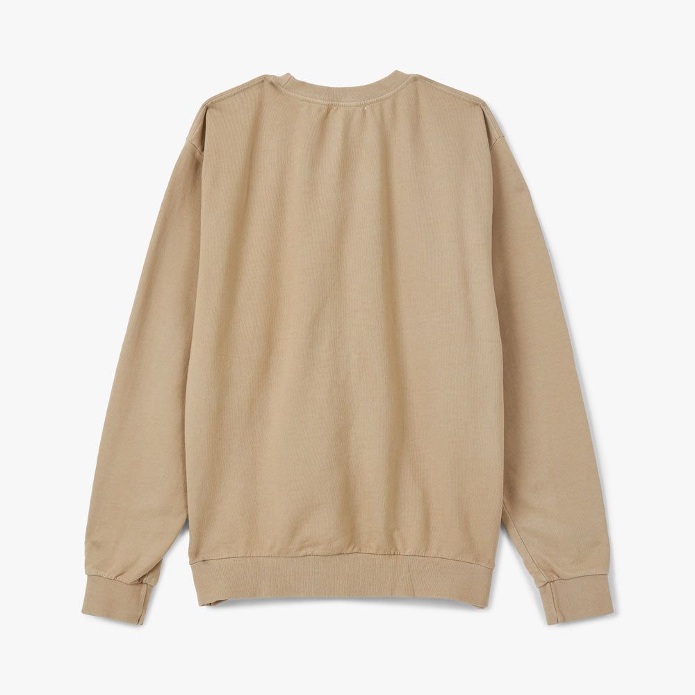 Museum of Peace & Quiet Micro Wordmark Crewneck / Sand sold by Livestock product image thumbnail 5
