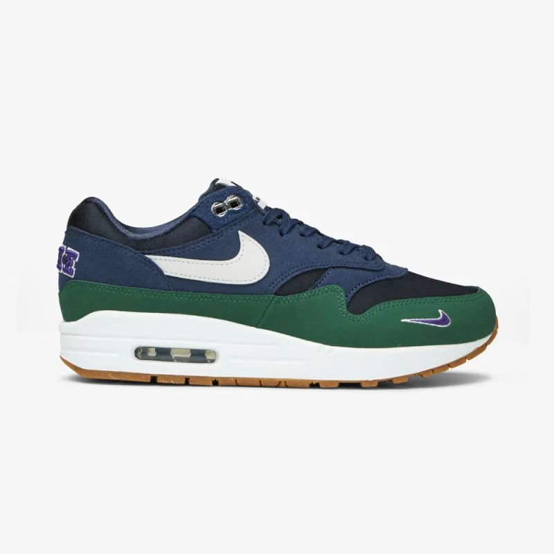 Nike Women's Air Max 1 '87 QS Obsidian / White - Midnight Navy - Gorge Green sold by Livestock