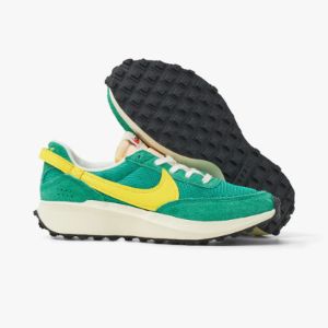 Nike Women's Waffle Debut Stadium Green / Opti Yellow - Sail sold by Livestock