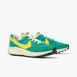 Nike Women's Waffle Debut Stadium Green / Opti Yellow - Sail sold by Livestock
