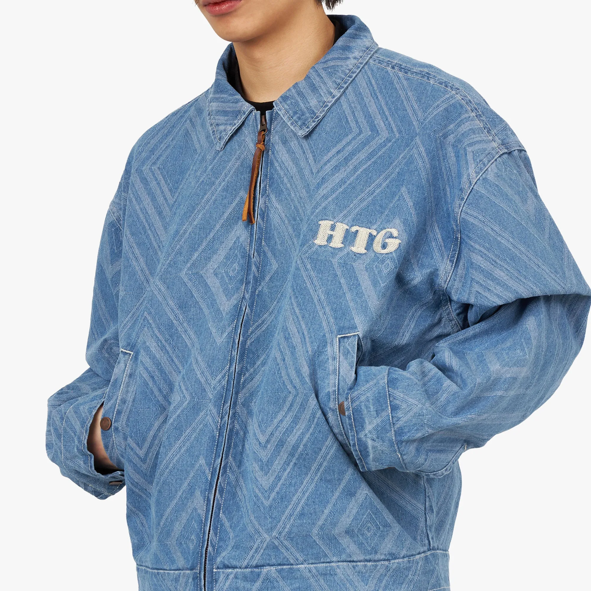 Honor The Gift Diamond Denim Jacket / Indigo sold by Livestock product image thumbnail 4