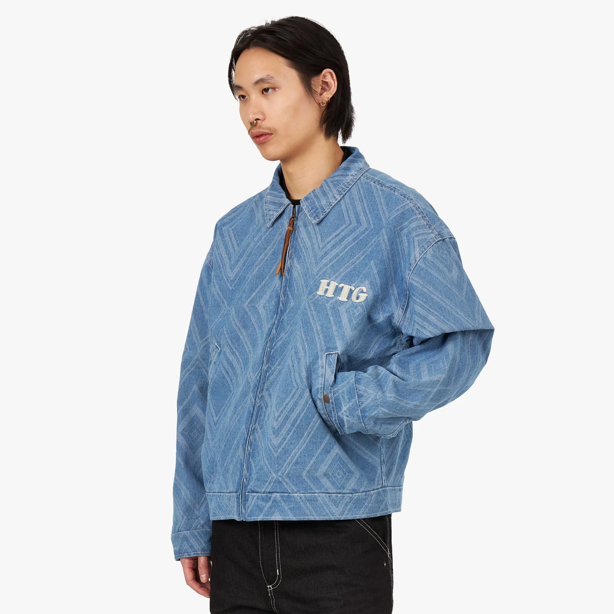 Honor The Gift Diamond Denim Jacket / Indigo sold by Livestock product image thumbnail 2
