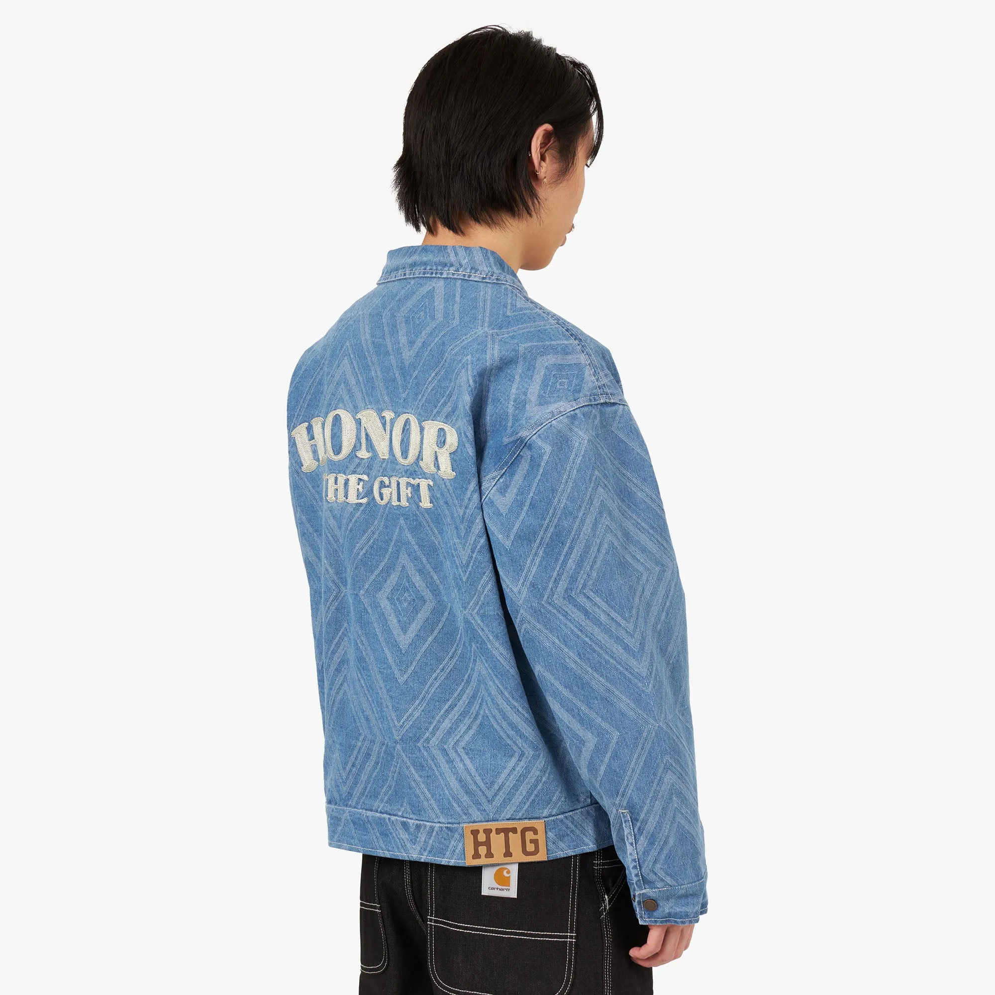 Honor The Gift Diamond Denim Jacket / Indigo sold by Livestock product image thumbnail 3