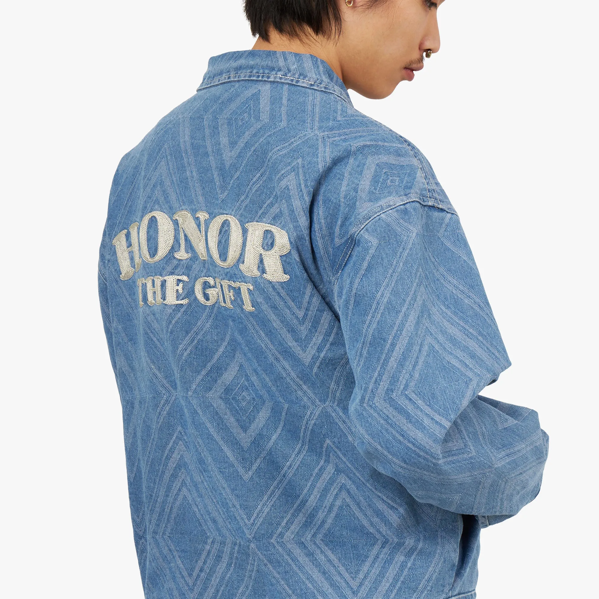 Honor The Gift Diamond Denim Jacket / Indigo sold by Livestock product image thumbnail 5