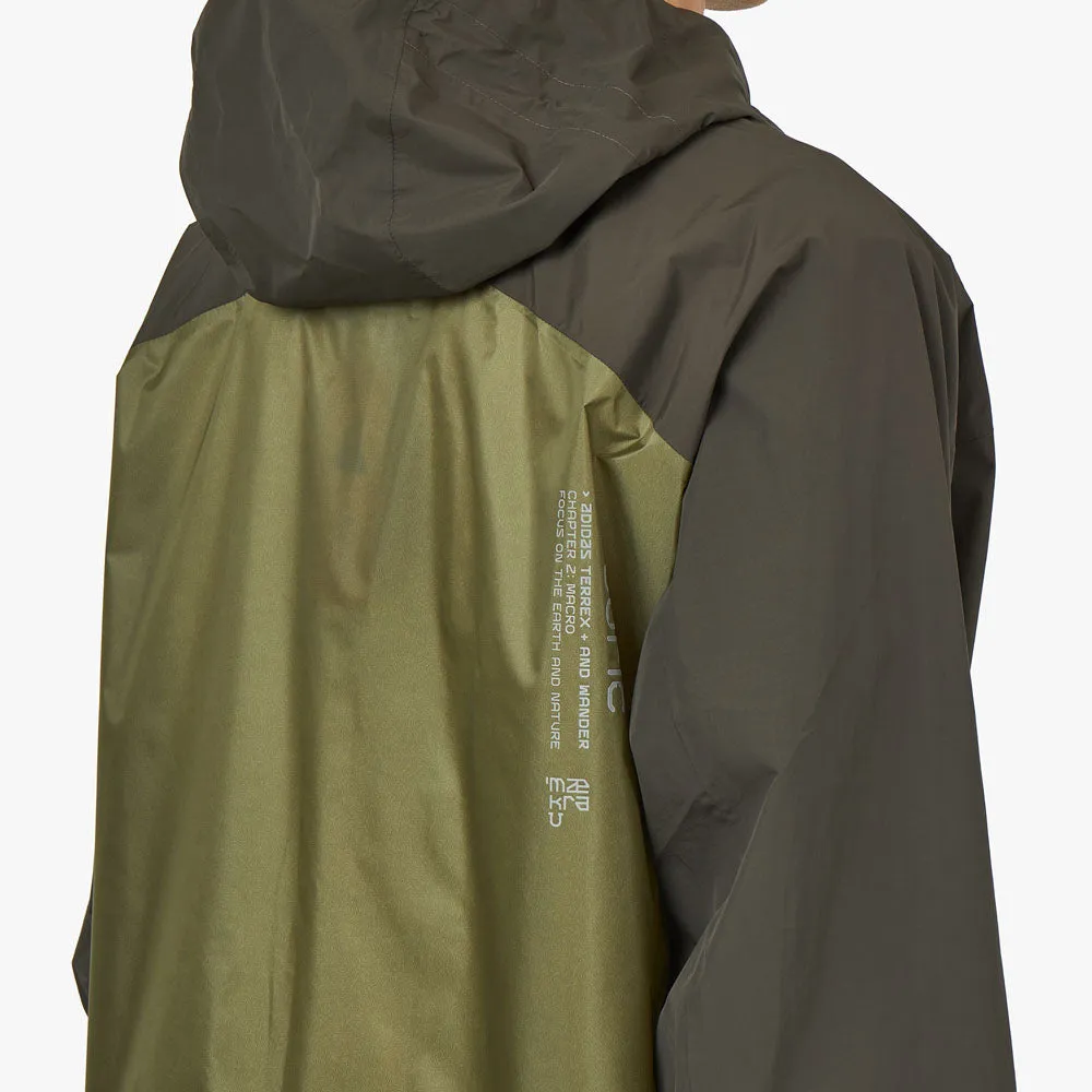 adidas Terrex x and wander Xploric RAIN.RDY Jacket Shadow Olive / Olive Strata sold by Livestock product image thumbnail 5