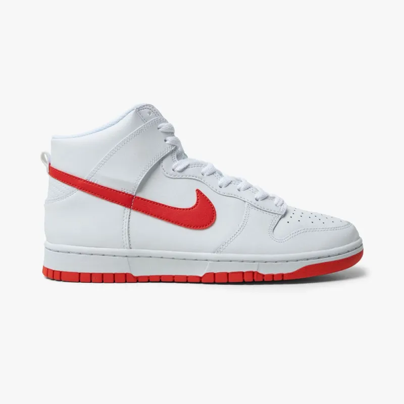 Nike Dunk High Retro White / Picante Red sold by Livestock