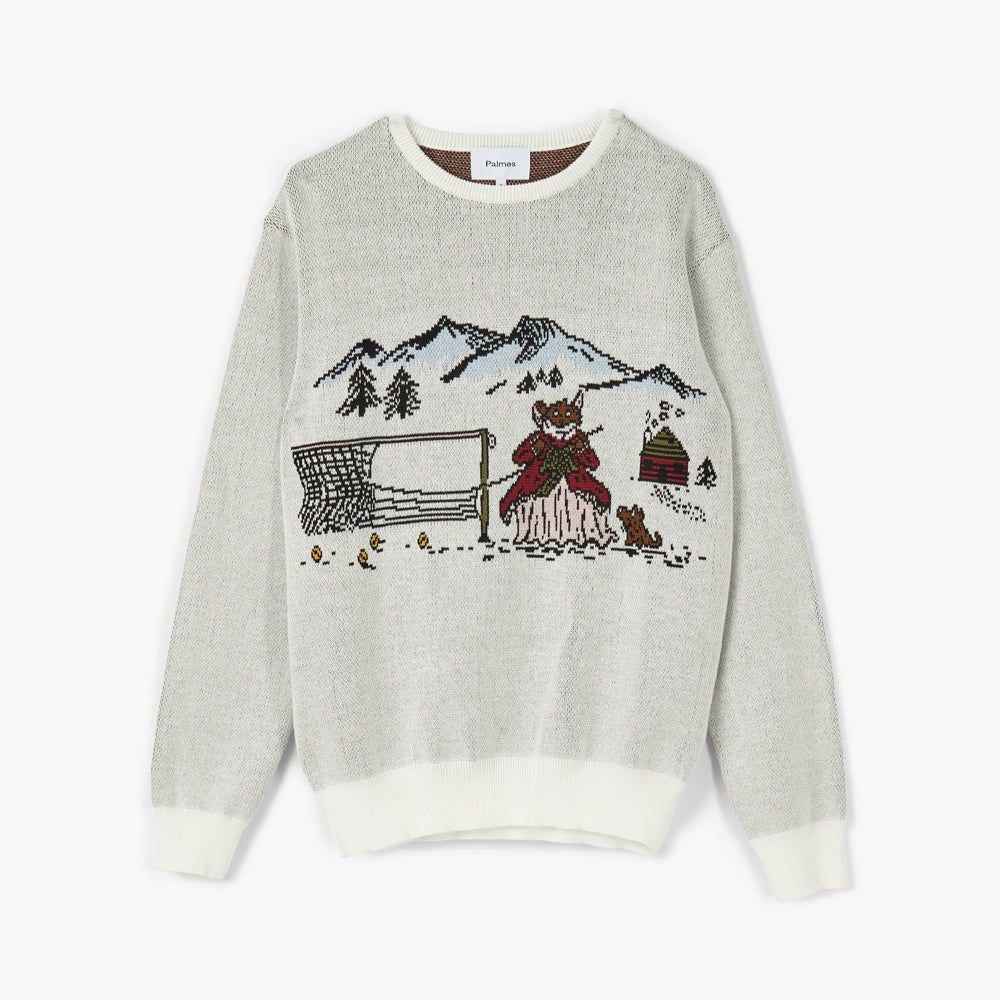 Palmes Andre Knitted Sweater / Off-White sold by Livestock product image thumbnail 4