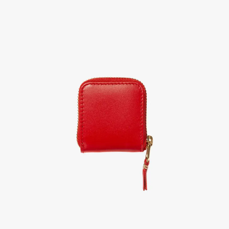 COMME des GARÇONS WALLET Classic Leather Zip Wallet / Red sold by Livestock