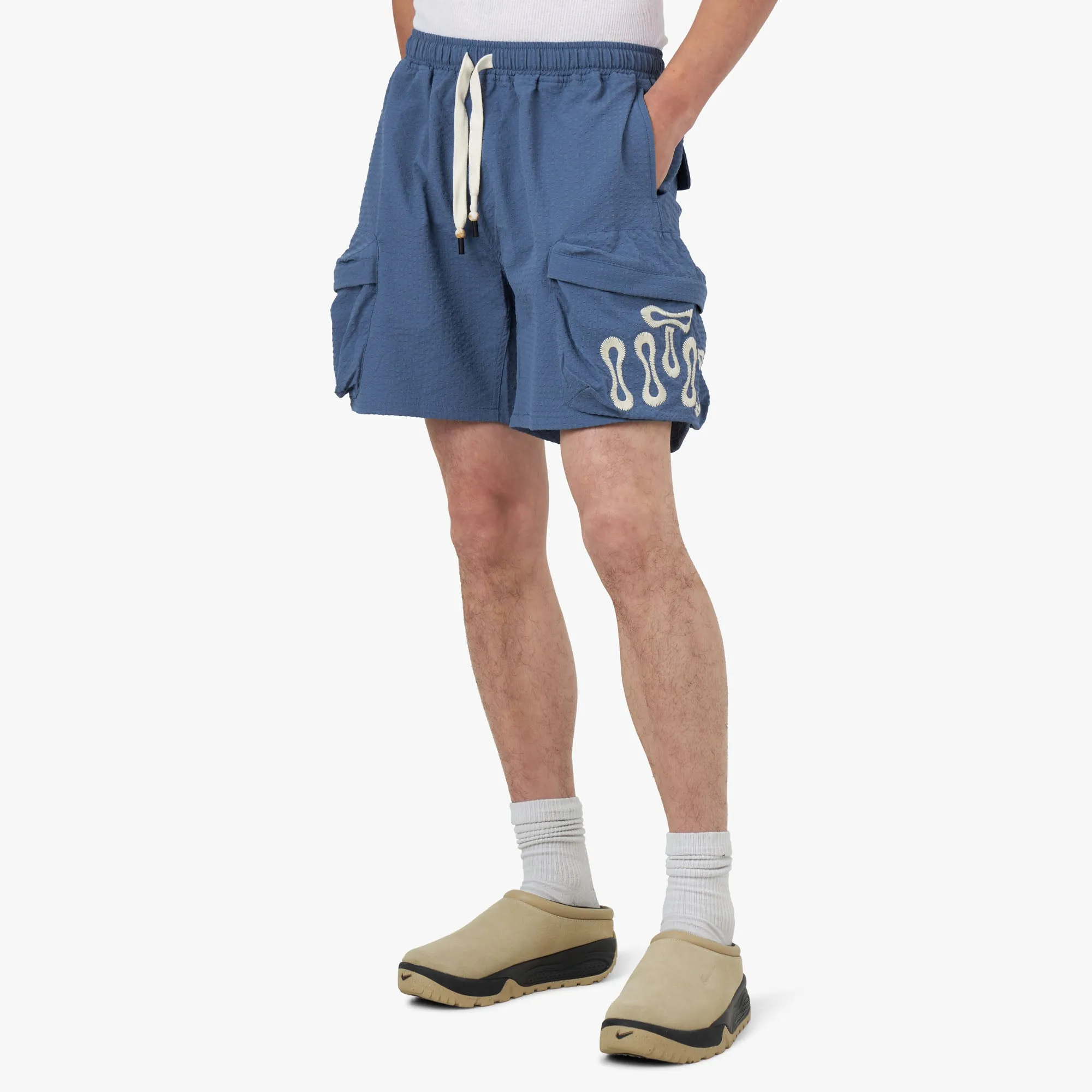 Honor The Gift Cargo Shorts / Blue sold by Livestock product image thumbnail 2