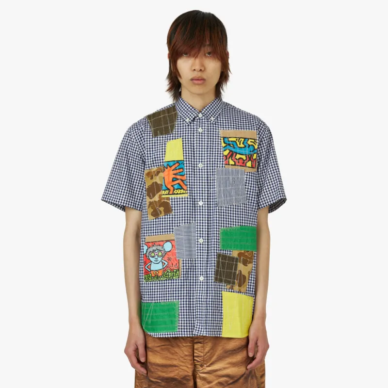 Junya Watanabe x Keith Haring Patchwork Oxford Blue / Multi sold by Livestock