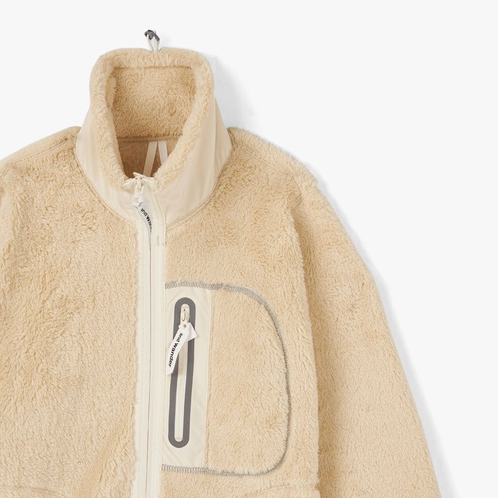 and wander High Loft Fleece Jacket / Off White sold by Livestock product image thumbnail 6