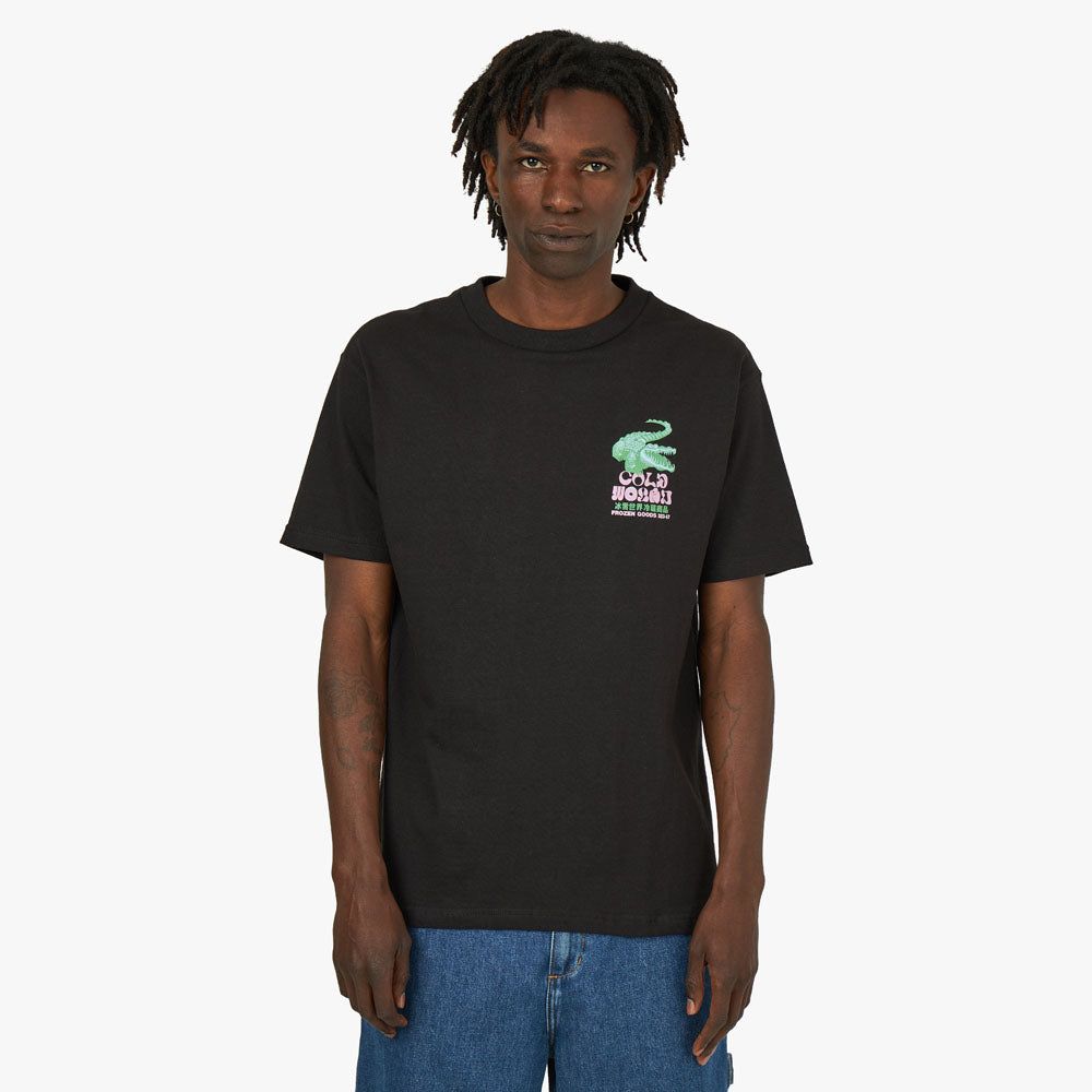 Cold World Frozen Goods Gator T-shirt / Black sold by Livestock