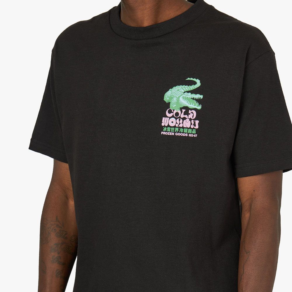 Cold World Frozen Goods Gator T-shirt / Black sold by Livestock product image thumbnail 5