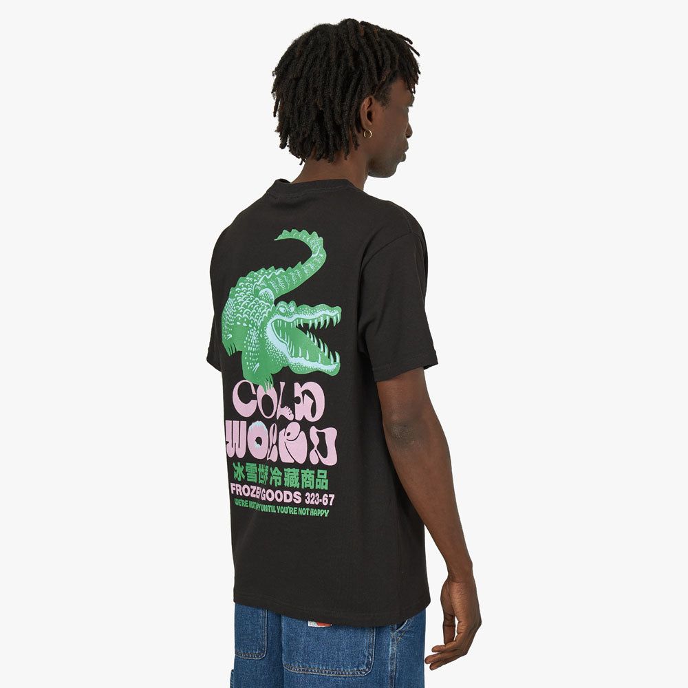 Cold World Frozen Goods Gator T-shirt / Black sold by Livestock product image thumbnail 3