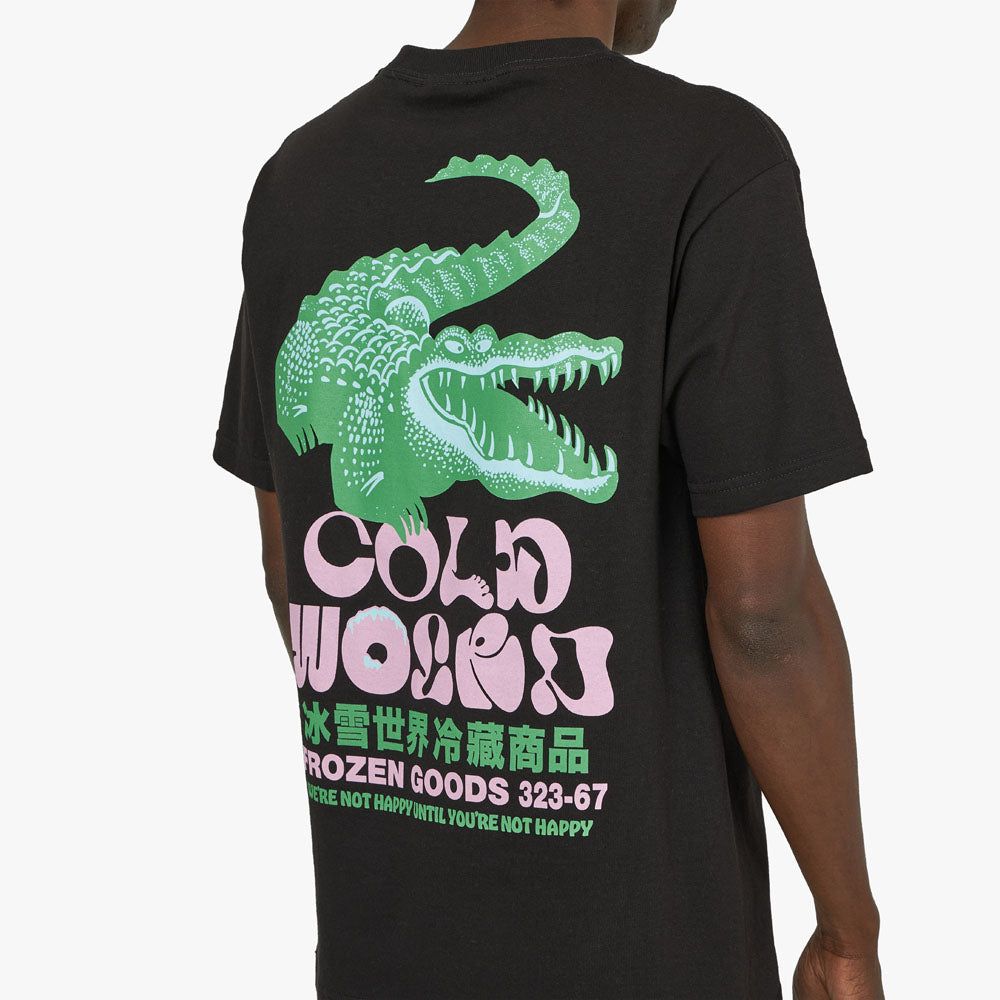 Cold World Frozen Goods Gator T-shirt / Black sold by Livestock product image thumbnail 4