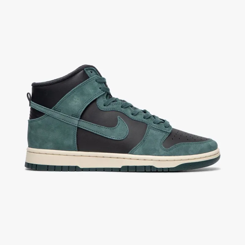 Nike Dunk High Retro PRM Black / Faded Spruce - Light Cream sold by Livestock