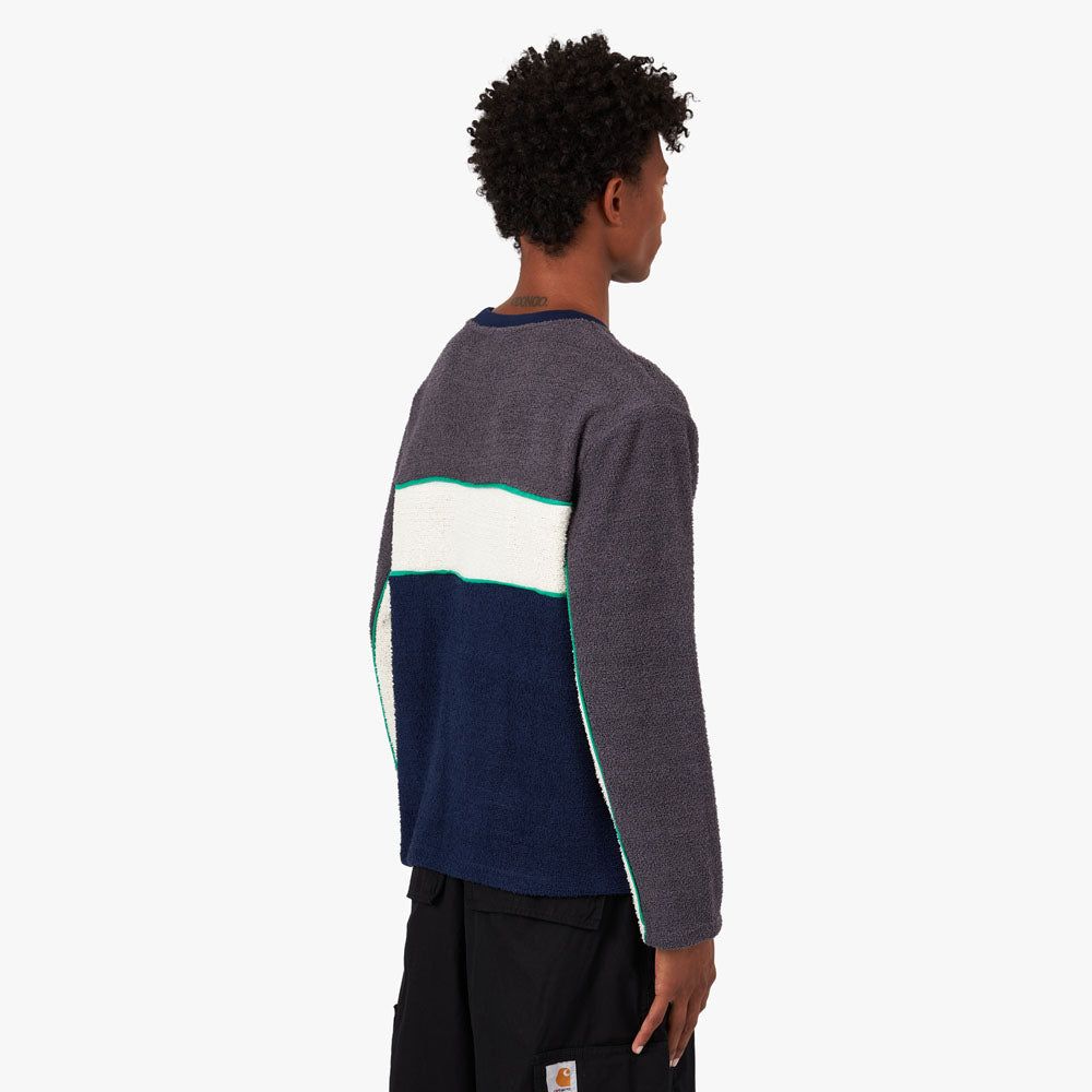 Brain Dead Boarder Long Sleeve Football Shirt Grey / Multi sold by Livestock product image thumbnail 3