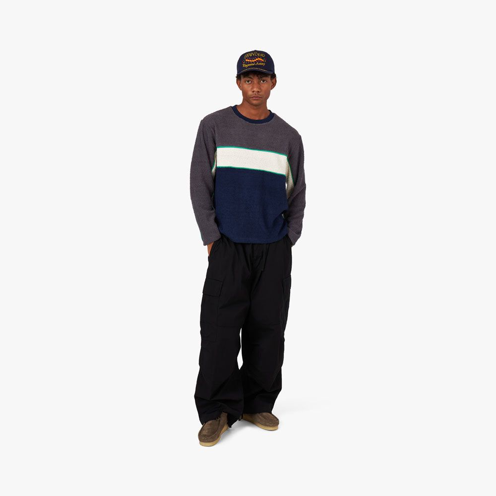 Brain Dead Boarder Long Sleeve Football Shirt Grey / Multi sold by Livestock product image thumbnail 5