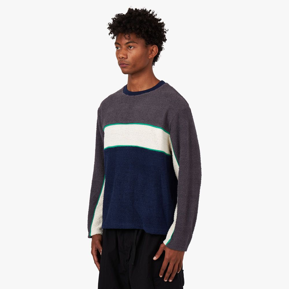 Brain Dead Boarder Long Sleeve Football Shirt Grey / Multi sold by Livestock product image thumbnail 2
