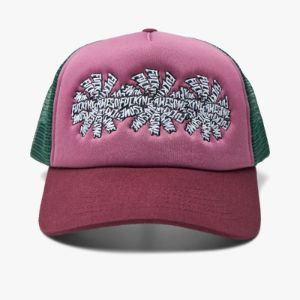 【FUCKING AWESOME】 THREE SPIRAL SNAPBACK MAROON Fucking Awesome 3 Spiral Trucker Hat Pink / Maroon | Parallel