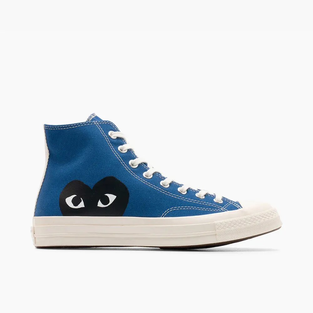 Converse x COMME des GARÇONS PLAY Chuck Taylor Hi / Blue sold by Livestock