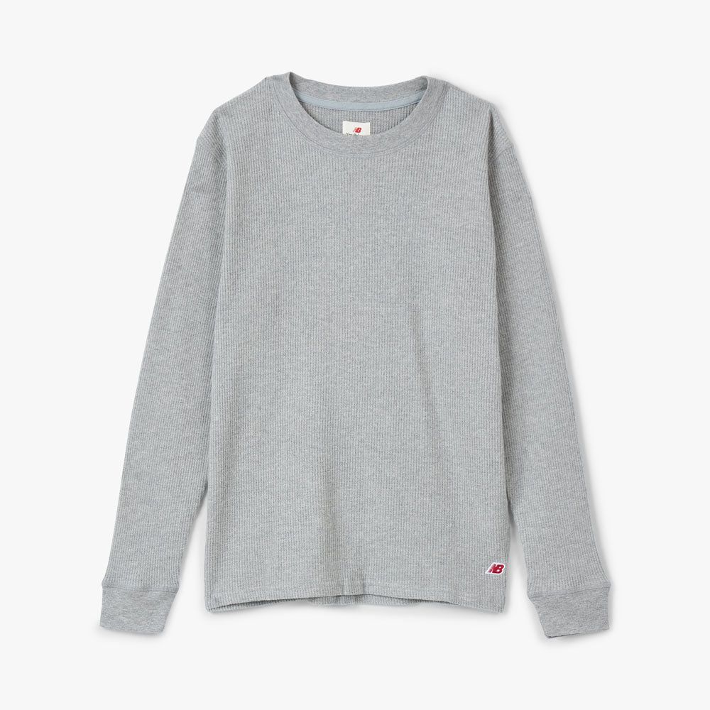 New Balance MADE in USA Thermal Long Sleeve T-shirt / Athletic Grey sold by Livestock product image thumbnail 4