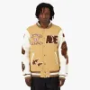 BAPE Multi Motif Varsity Jacket / Beige sold by Livestock