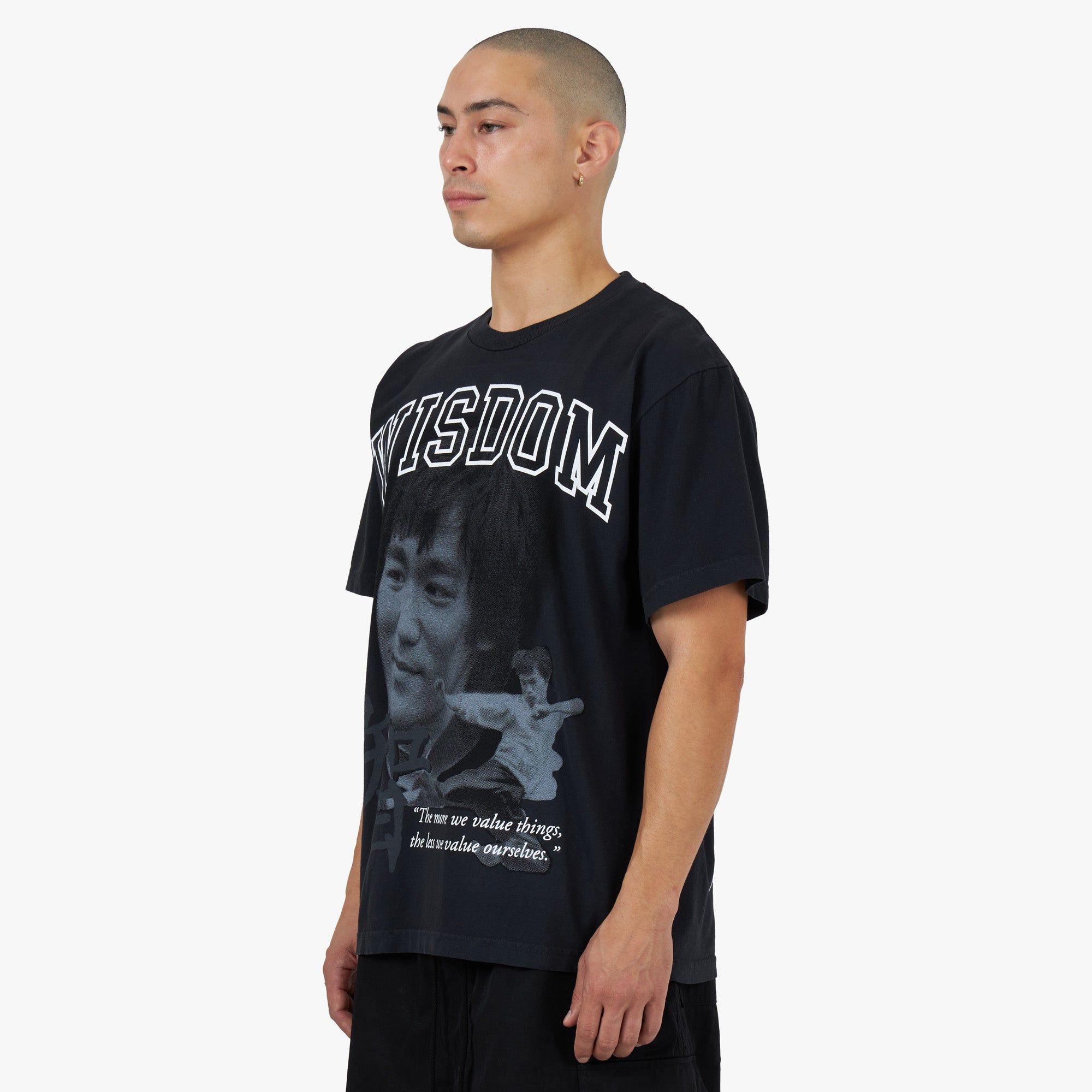 Awake NY Bruce Lee T-shirt / Washed Black sold by Livestock product image thumbnail 2
