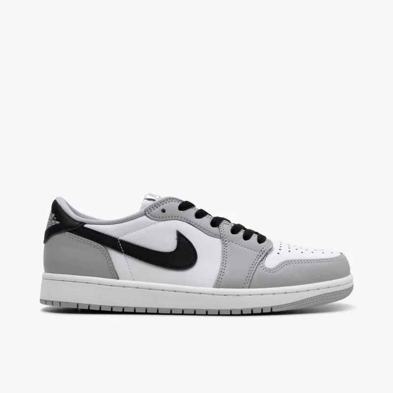 Jordan 1 Low OG "Barons" White / Black - Wolf Grey sold by Livestock