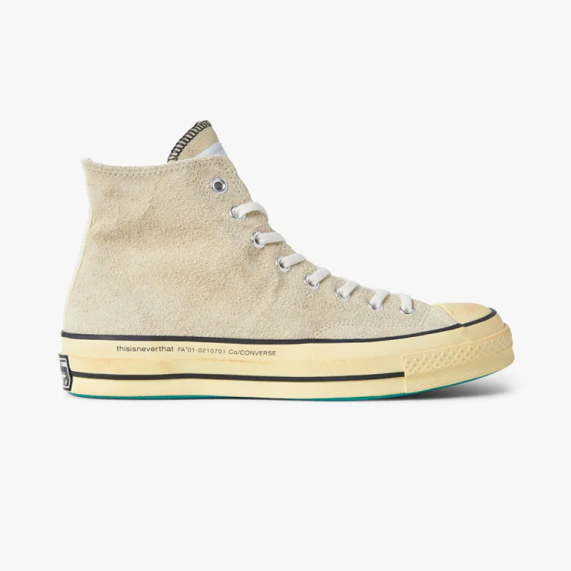 Converse x thisisneverthat Chuck 70 Hi Lemon Icing / Pastel Yellow made by Converse