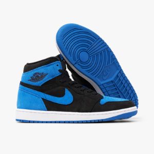Jordan 1 Retro High OG Black / Royal Blue - White sold by Livestock