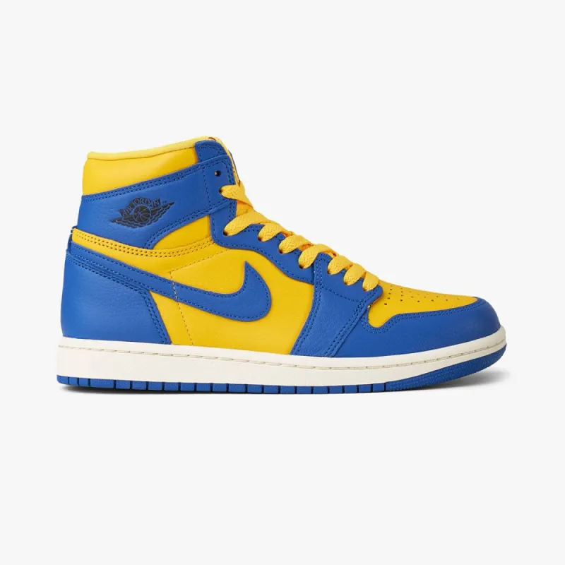 Jordan Women's 1 Retro High OG Varsity Maize / Game Royal - Sail sold by Livestock