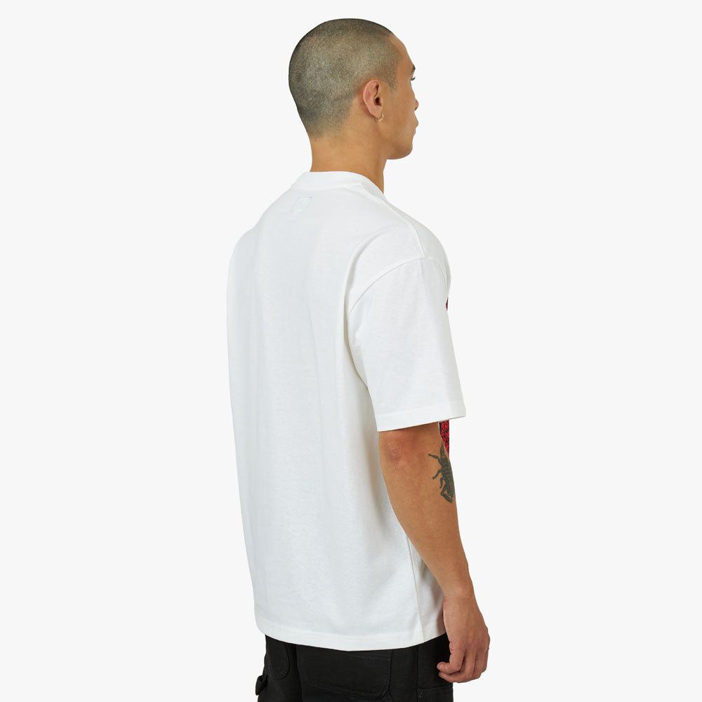 The Trilogy Tapes Block Noise 45 T-shirt Red / White sold by Livestock product image thumbnail 3