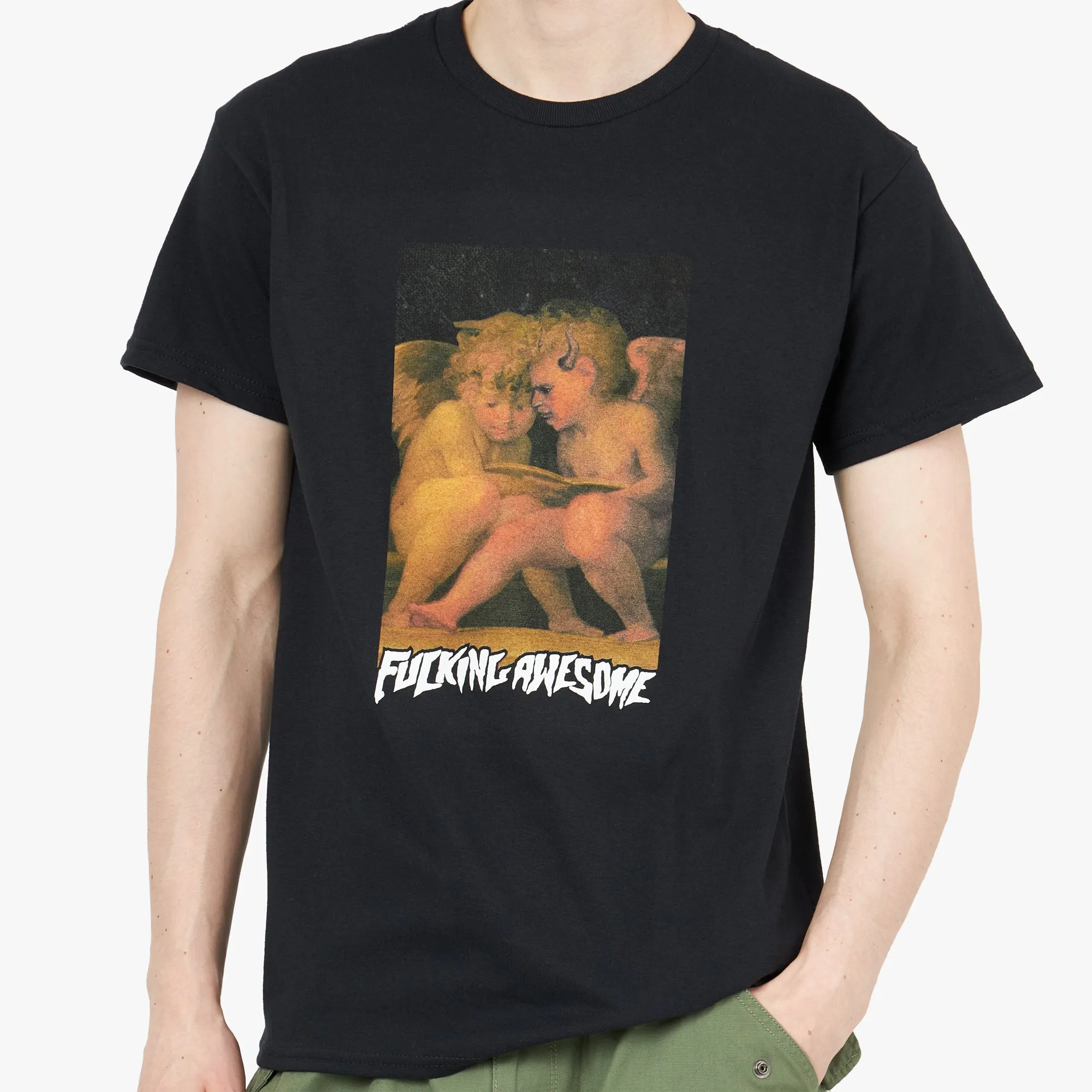 Fucking Awesome Angel & Demon T-shirt / Black sold by Livestock product image thumbnail 4