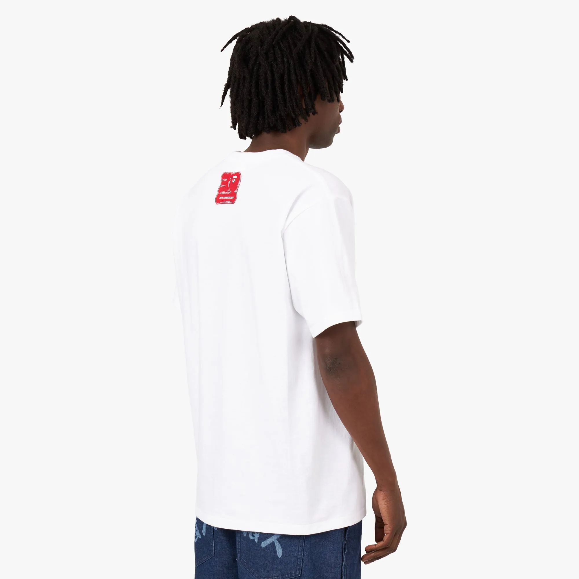 BAPE 30th Anniversary T-shirt White / Red sold by Livestock product image thumbnail 2